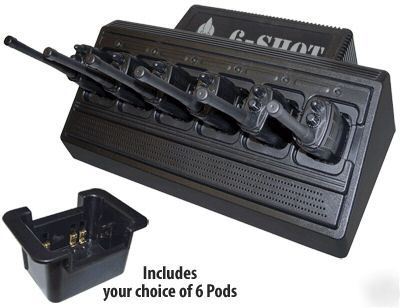 New motorola BPR40 A8 6 unit gang charger - item