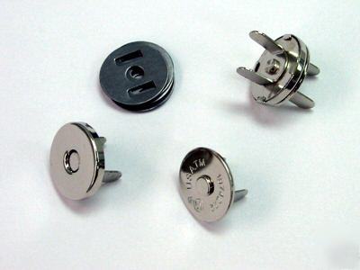 14MM magnetic handbag closures nickel slim 100 MSE14-nl