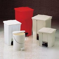 18 gallon fire-safe plastic receptacle-rcp 6145 whi