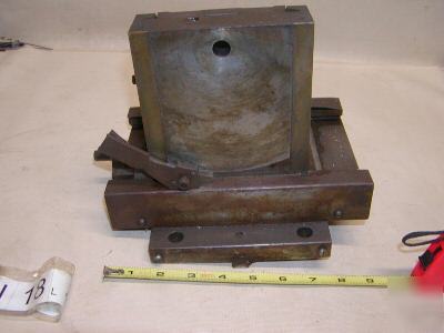 Milling machine adjustabe right angle fixture, key used