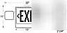 New lot 4 red combo led exit & emergency signs lights 