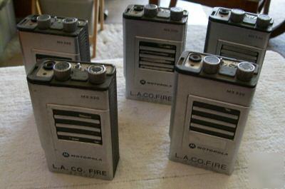 Lot of (10) motorola mx 330 uhf model H34SSU314ASP900 