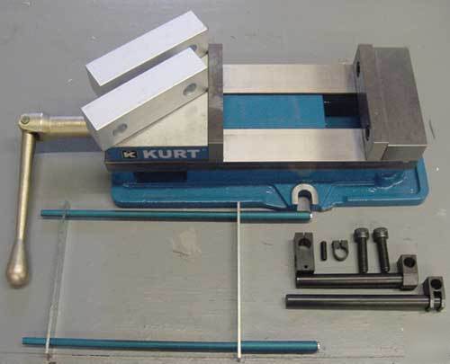 Kurt D688, alum jaws, workstop, keeper-free shipping 