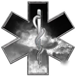 Emt ems mfr medic decal reflective 12