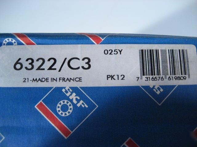 Skf bearing 6322 / C3 025Y