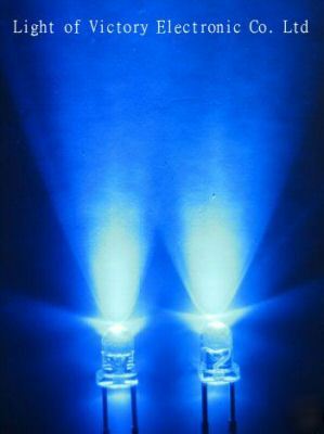 New 50 3MM superbright blue led 13,000MCD free shipping