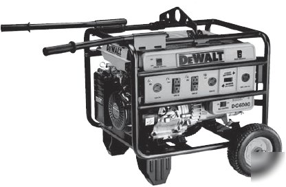 New heavy duty 6000 watt gas generator BDDG6000