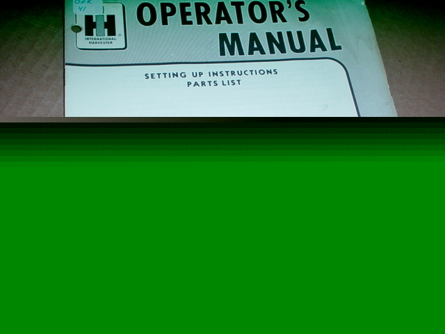 Ih bb-36 cadet danco snow blower operator manual