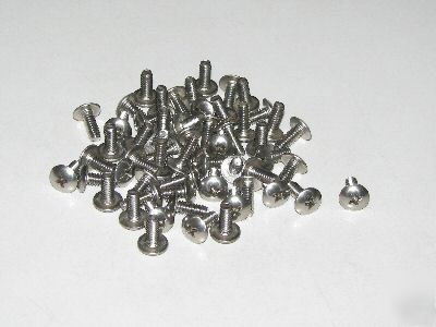 50 ss phillips machine screws truss head #8-32 x 1/2