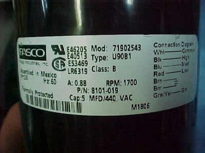 New 3 speed double shaft fan motor 71902543 (2) 