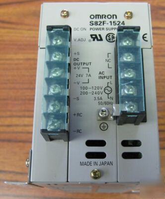 Omron S82F-1524 24V dc/7A power supply S82F1524