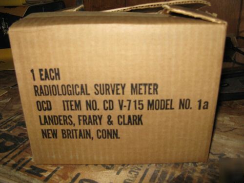 Cd v-715 geiger counter cdv 715 landers frary & clark