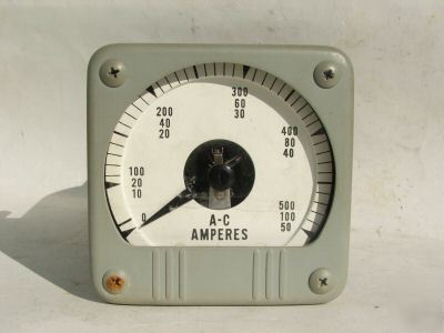 General electric 500 amp ac panel meter 8AB14A210AL1