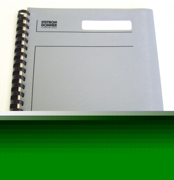 Systron donner 1001-S7615 op/service manual - $5 ship 