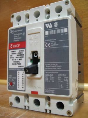 Cutler hammer westinghouse hmcp HMCP003A0 3 amp 3A a