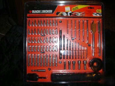 Black & decker 77PC. drilling & screwdriving set