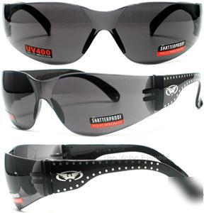 Rider stud smoke lens safety glasses sunglasses neo Z87