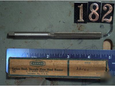 Hand reamer carbon steel straight flute 19/64