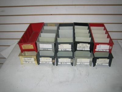 Plastic parts storage equipment construction bins lot