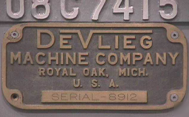 Devlieg model 4K-60 4