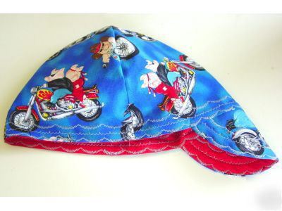 New hogs & harlees mtrcycle welding hat 7 1/2