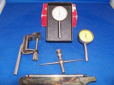 Starrett dial indicator no. 196 set .001