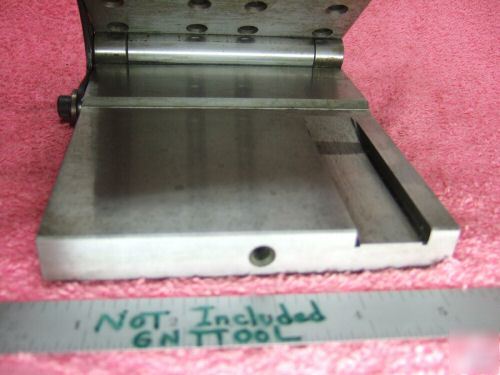 Sine plate toolmaker machinist hardened slotted wow 