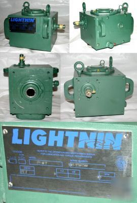 New lightnin single output hollow shaft gear reducer 