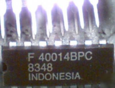 100 cd 40014BPC hex schmitt trigger CD40106B equiv,dip