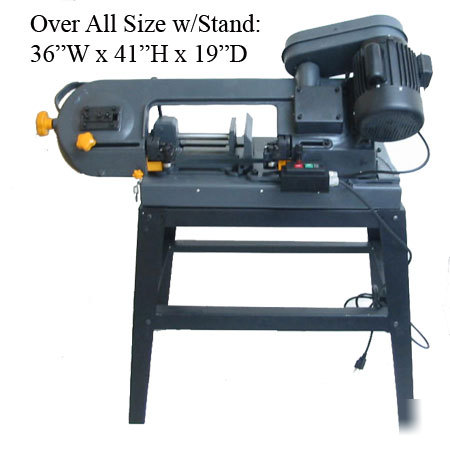550W metal cutting band saw bandsaw w/swivel base 0-45?