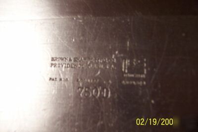 Permanent magnet â€œvâ€ block by brown & sharp used