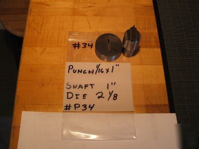 Punches + dies di acro diacro/ weidemann /roper whitney