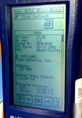 Fluke onetouch ser ii network assistant 1TS2PRO