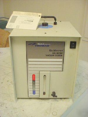 Welch vacuum dual pump gel master dryer gardner denver