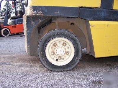 Yale 10,000 lb dual wheel solid pneumatic forklift