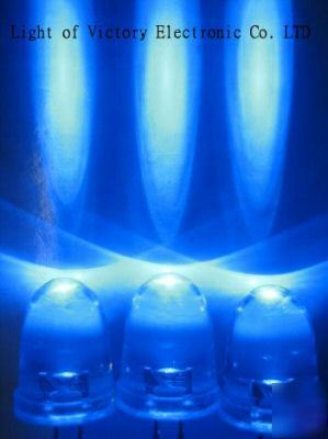 50 x 10MM super bright blue led 60,000MCD free resistor