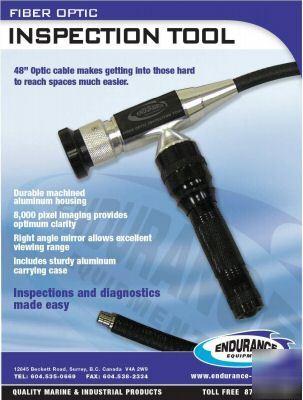 Fiber optic inspection tool / borescope 3/8