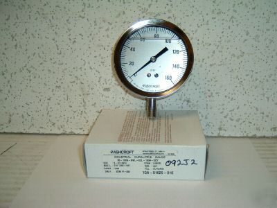 Gauge ashcroft 0-160# face 3 1/2