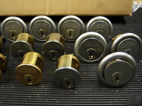 Vintage rim cylinders von duprin orig. w/ extras lg lot