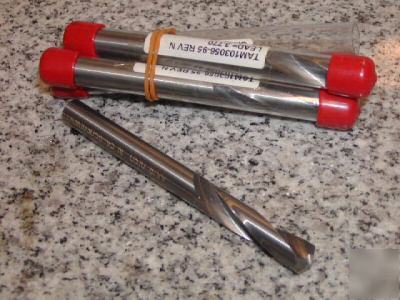 New lot of 4 25/64THS solid carbide drills