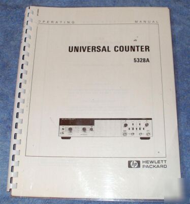 Hp - agilent 5328A operating manual - copy