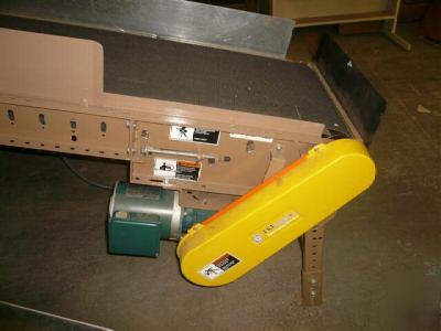Incline motorized conveyor fkilogistics 8' x w 18