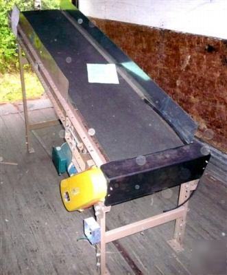 Incline motorized conveyor fkilogistics 8' x w 18