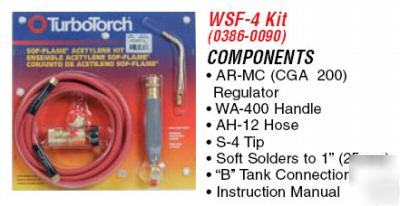 New turbotorch 0386-0090 wsf-4 sof-flame torch kit - 