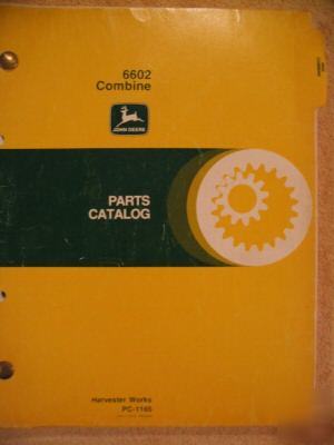 John deere 6602 combine parts catalog manual