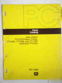John deere TY1370 TY1485 TY1486 TY1487 parts catalog