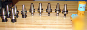 10 chinese BT40 ER16/32 collet chucks 2-1/2