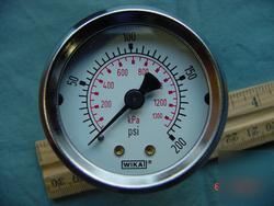 Wika 200 fuel psi pressure gauge army space heater H120