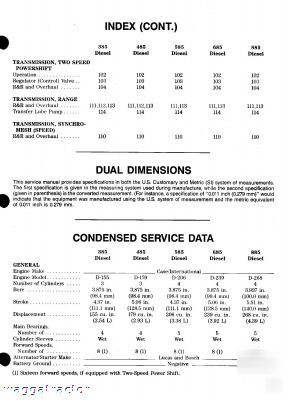 Case international 385 thru 885 tractor workshop manual