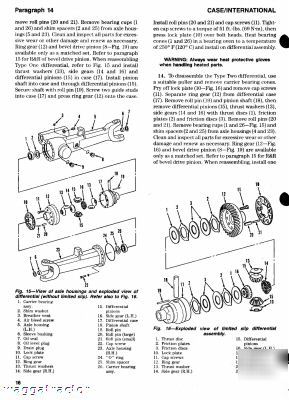 Case international 385 thru 885 tractor workshop manual